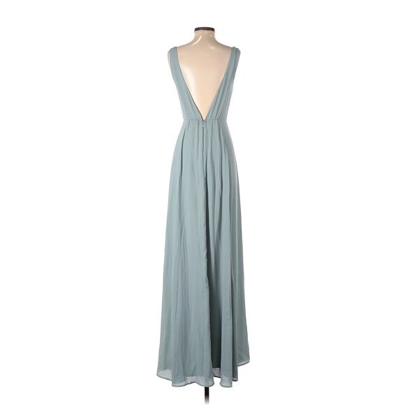 Show Me Your Mumu Jenn Maxi Bridesmaid Dress in Silver Sage S NWT - Picture 5 of 7